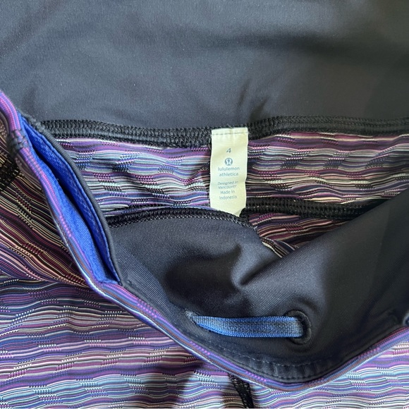 Lululemon Womens Speed Tight IV Size 4 Violet Purple Space Dye Twist Leggings - Picture 13 of 15